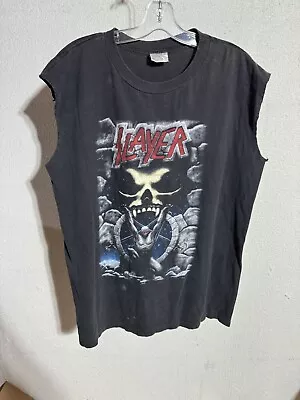 Vintage 1996 Slayer Live Intrusion T Shirt XL Thrash Metal Megadeth Metallica • $79.99