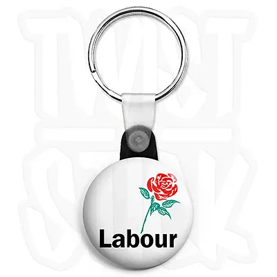 Old Labour - 25mm Political Election Keyring Button Badge With Zip Pull Option • £2.25