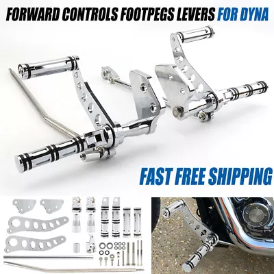 Forward Controls Footpegs Levers For Harley Dyna Low Rider 2000-2017 Super Glide • $138.73