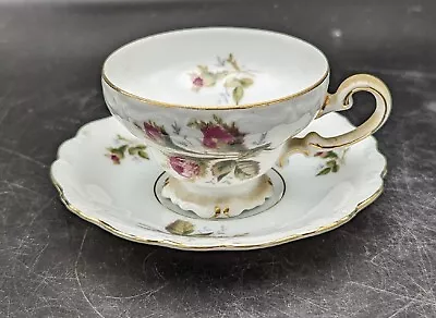 Vintage Ohata China Teacup And Saucer Made In Occupied Japan Elegant Roses • $19.99