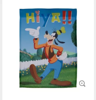 *NEW* DISNEY GOOFY  HI YA!!   Garden Flag WALT DISNEY WORLD Mickey Mouse • $11.99