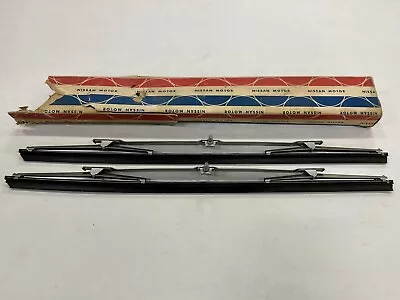 NOS OEM Datsun 180B Nissan 810 Bluebird A10 160J 140J Violet Wiper Arms Set NEW • $79