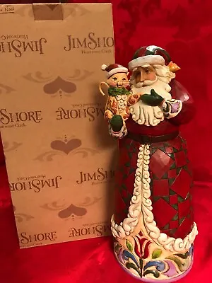 $33 • Buy Enesco Jim Shore Santa  Purrfect Noel  401448 Santa And Christmas Cat