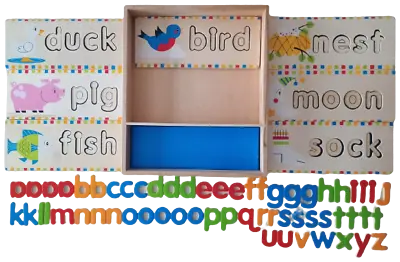 FIRST WORDS WOODEN SPELLING BOARDS; Melissa & Doug • $29.33