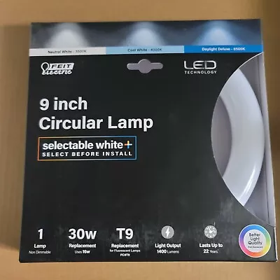 FEIT 30-WATT EQ 9in. Circular LED Tube Light Bulb  • $15