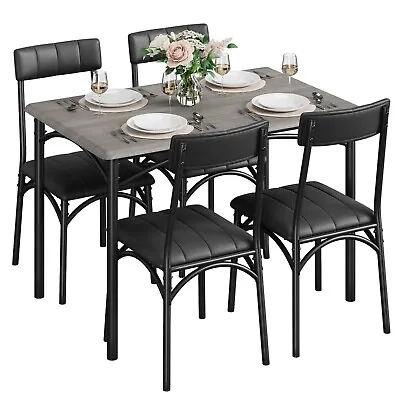 3 / 5 Piece Dining Set Table And Chairs Wood Top Dinette For Small Space Kitchen • $119.99