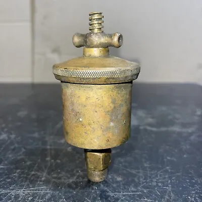 Antique #2 Brass 3/8” Greaser Oiler Lubricator Hit Miss Steam Engine Parts • $55