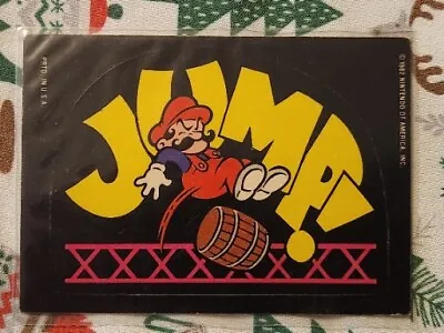 1982 Donkey Kong Arcade Game Topps Mario Sticker Card - VG/EX Condition • $1.49