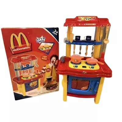 Mcdonald's Style Lets Be Chefs Kitchen Pretend Play Set Kids Toy Eid Gift • £33