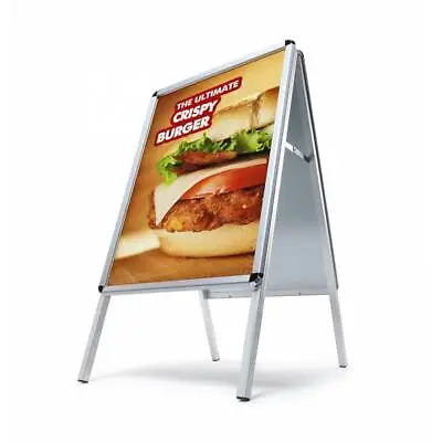 High Quality A1 Poster Size Silver Snapframe A Board / Pavement Sign  • £90