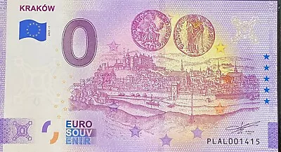 £13.50 • Buy Ticket 0 Euro Krakow Poland 2021 Number Suite 1415