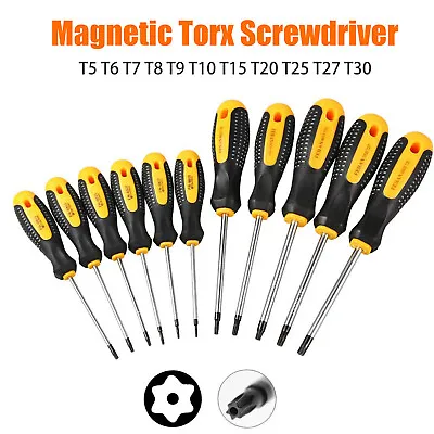 1PC Tamperproof TORX Magnetic Screwdriver Star T8-T30 Torx Drive NEW • $12.19