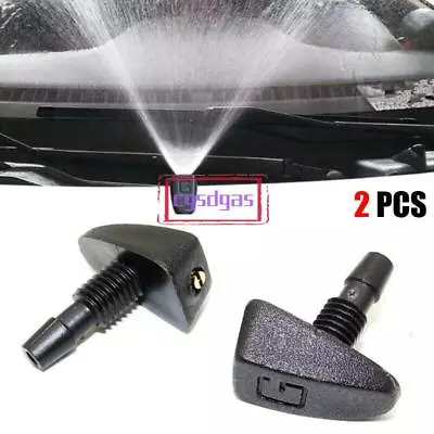 2x Universal Car SUV Windscreen Water Spray Jets Washer Nozzle Accessories US • $4.19