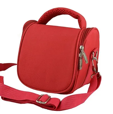 AR2 Red Camera Case Bag For Panasonic LUMIX DMC LZ20 FZ200 FZ62 LZ30 LZ40 • £21.99