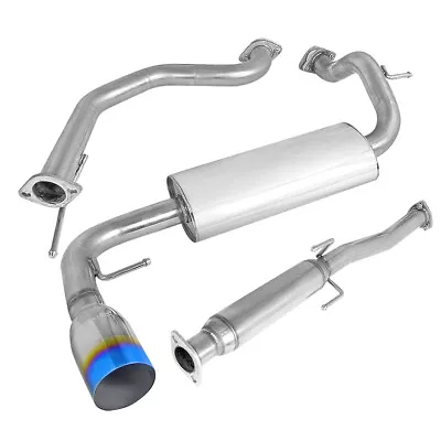 Fits 88-91 Honda Crx Muffler Catback Exhaust System W/ 4 Burnt Tip 1988-1991 • $162.99