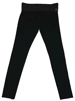 Victorias Secret Angel Womens Fold Over Leggings Yoga Pants Black Cotton Blend L • $23.99