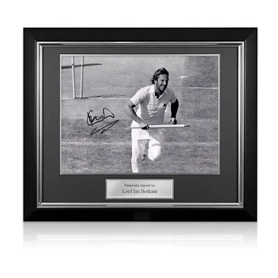 £134.99 • Buy Lord Ian Botham Signed England Cricket Photo: Ashes Hero. Deluxe Frame