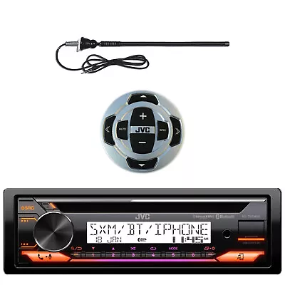 JVC KD-T92MBS Single Din Marine Bluetooth CD Receiver Wired Remote Antenna • $222.99