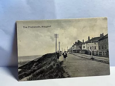 MARYPORT Cumbria PROMENADE VIEW   C1900s POSTCARD  4/10 • £4.50