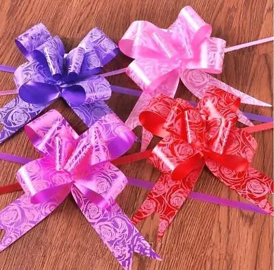 20 Pull Bows 30mm Wedding Car Gift Wrap Ribbon Florist WATERPROOF Decorations UK • £1.79