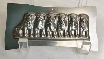 VINTAGE CHOCOLATE CANDY MOLD 6 DOG PUPPIES SPANIEL? Antique DOGS • $39.95