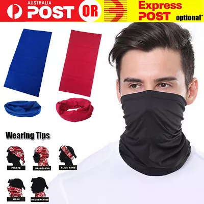 Cooling Neck Gaiter Cover Balaclava Bandana Face Scarf Tube Warmer For Cycling • $6.65