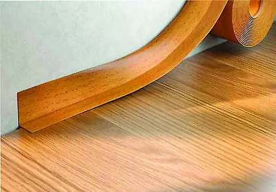£15.49 • Buy PVC FLEXIBLE SKIRTING BOARD SIT ON SKIRTING PVC ANGLE -  15m VARIOUS COLORS