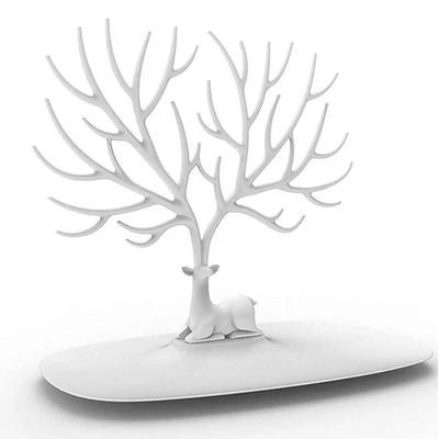 £7.89 • Buy Jewelry Display Organizer Necklace Ring Earring Deer Tree Stand Holder Show Rack