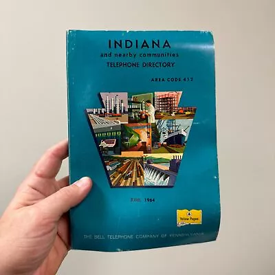 Vtg 1964 Indiand PA Yellow Pages Pennsylvania Phone Book Bell Telephone • $38.95