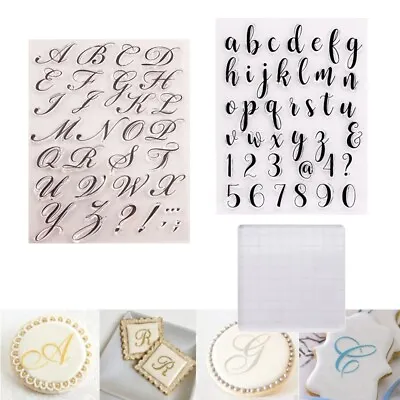$11.69 • Buy Fondant Cake Alphabet Letter Cookies Biscuit Stamp Embosser Mold Cutter Decor AU