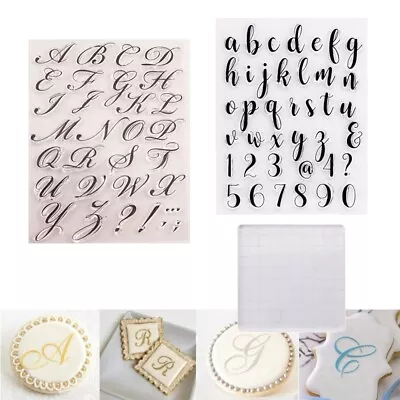 $11.69 • Buy Fondant Cake Alphabet Letter Cookies Biscuit Stamp Embosser Mold Cutter Decor AU