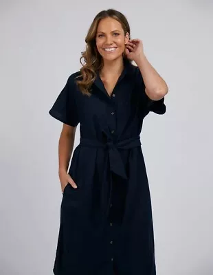 $40 • Buy Elm Lifestyle Sage Dress Navy Size 14 BNWT RRP $149.95