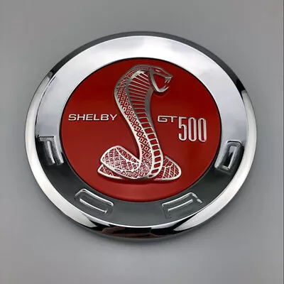 5.9 /15cm Round Deck Lid Emblem Trunk Badge For Ford Mustang SHELBY GT500 Red • $19.99