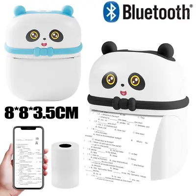 Mini Pocket Thermal Printer Bluetooth Mobile Phone Photos Label Printing Machine • £15.99