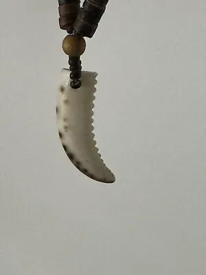 Shark Tooth Men’s Tribal Beach Necklace • $17.99