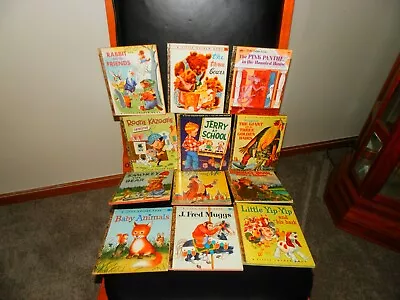 Vintage Little Golden Book Lot Of 12 Includes Some First Editions • $80