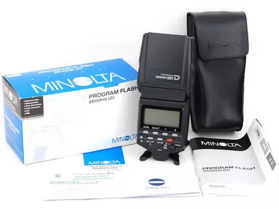 Brand New Stock Minolta/Sony Program Flash 5600HS（D）w/Box+Leather Case • $450