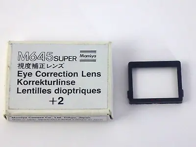 Mamiya M645 Eye Correction Lens +2 Diopter Super 6 7 PRO Prisms SLR Camera Japan • $74.99