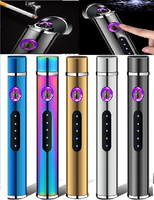 £3.50 • Buy ✅slim Round Usb Lighter ✅ Windproof Double Arc✅ladies/ Man Usb Electric Lighter✅