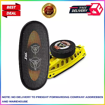 Pyle PLG41.3 4 X 10 Inch 3 Way 300 Watt Car Audio Stereo Coaxial Speakers Pair • $40.99