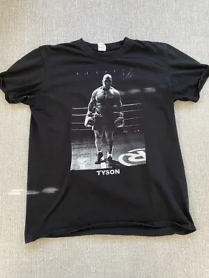 Mike Tyson Boxing Shirt Large L Black Official Heavyweight Champion Punch Out  • $25.50