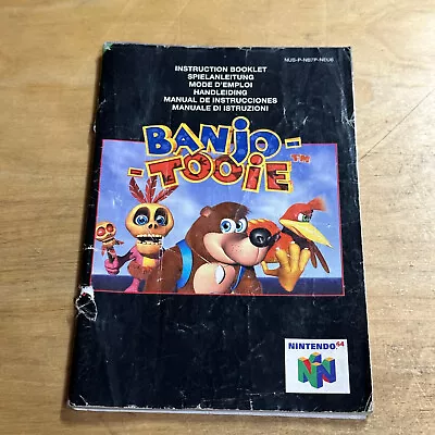 £19.95 • Buy Nintendo 64 N64 Instruction Booklet Manual - Banjo Tooie (Detached Cover)