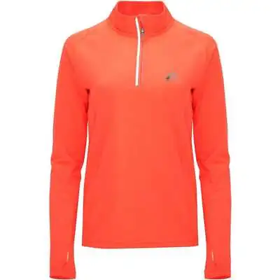 £16.95 • Buy More Mile Womens Vivid Half Zip Long Sleeve Running Top - Orange