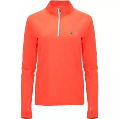 £16.95 • Buy More Mile Womens Vivid Half Zip Long Sleeve Running Top - Orange