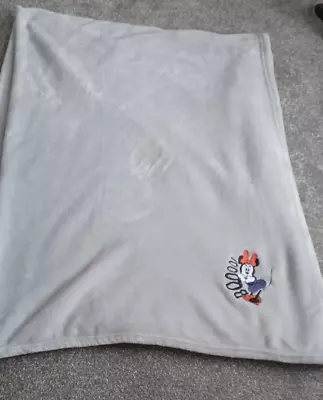 Disney Grey Minnie Mouse Fleece/ Blanket /Throw • £10