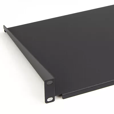 Fixed Cantilever Shelf Bracket 1U 250mm Deep Black 19 Inch Data Cabinet Rack • £17.08