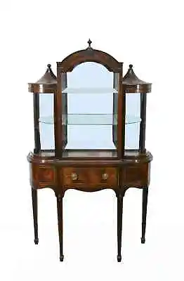 Antique Mahogany American Display Cabinet • $1480