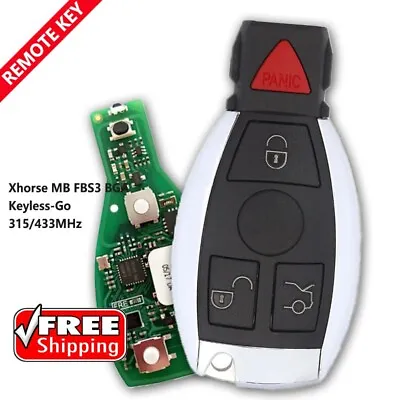 Xhorse MB FBS3 BGA Keyless-Go Smart Remote For Mercedes-Benz W204 W207 W212 W164 • $63.04