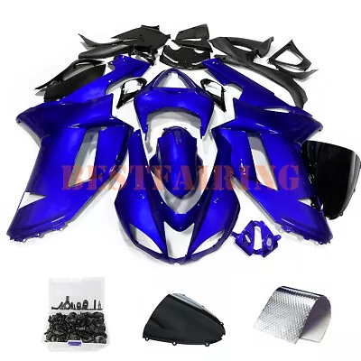 Glossy Blue Fairing Kit +Bolts For Kawasaki Ninja ZX6R 2007 2008 ZX600P ABS Body • $479