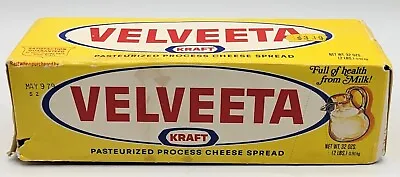 Vintage Velveeta Cheese Box W $3.19 Price Tag Made In Chicago • $19.95